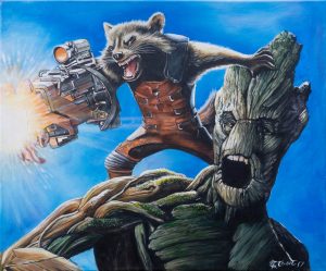 Rocket and Groot Guardians of the Galaxy